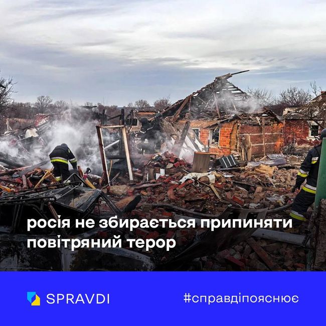 Повітряним терором проти України росія тільки поглиблює ескалацію