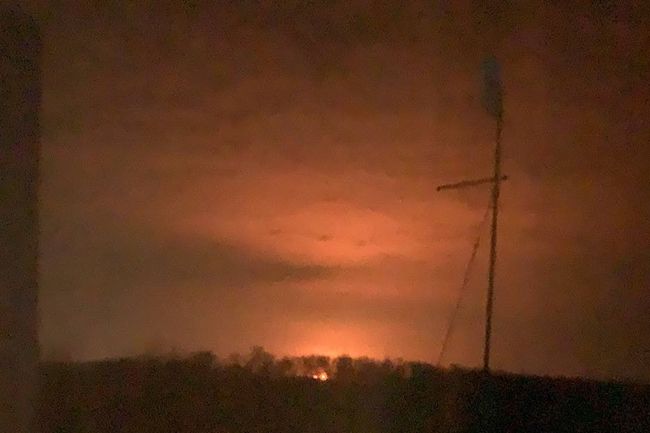 Нефтеперекачивающая станция «Кавказская» на Кубани до сих пор продолжает гореть