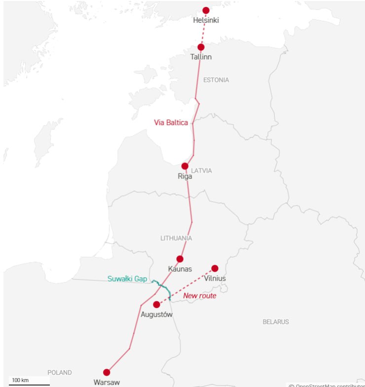 Литва планує укріпити Сувальський коридор