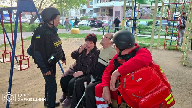 Харків. Унаслідок масованого удару ракетами та БпЛА сталися руйнування й масштабні пожежі