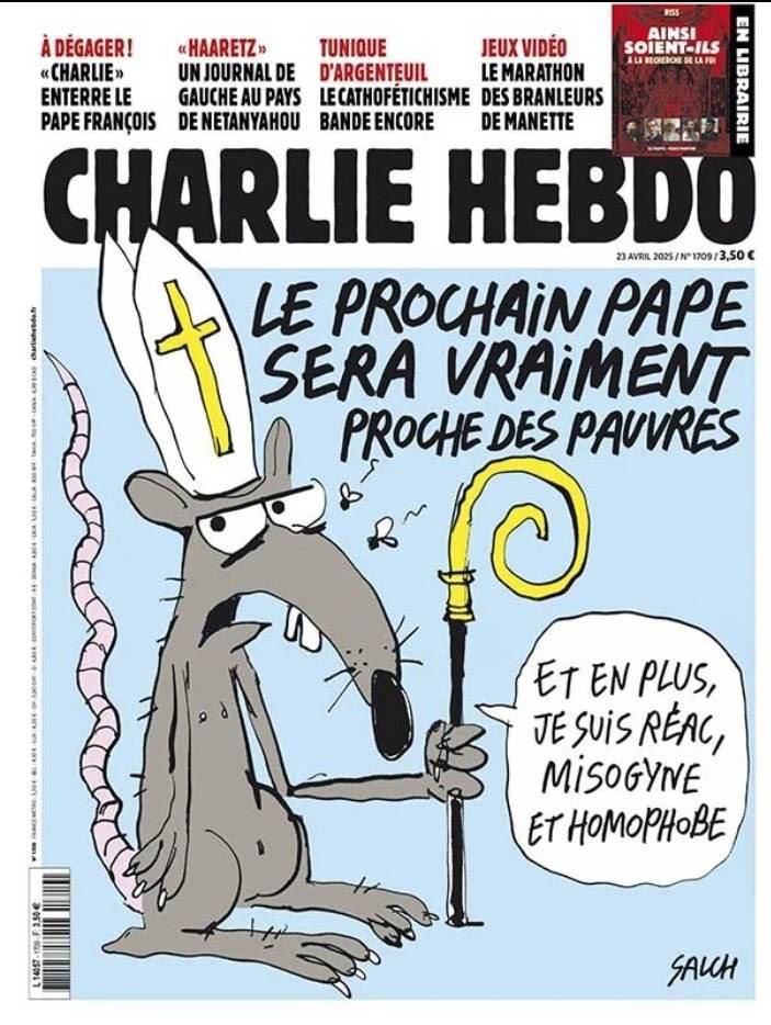 Брехня: «видання Charlie Hebdo зобразило Зеленського, який нібито замість Папи Франциска випрошує гроші для України» Брехня: «видання Charlie Hebdo зобразило Зеленського, який нібито замість Папи Франциска випрошує гроші для України»