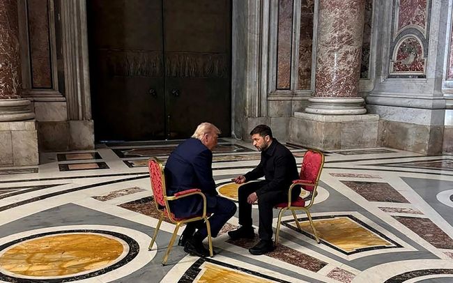 Зустріч Зеленського і Трампа в Римі показує, що перемиря наближається, але це не перемога для України — The Telegraph Зустріч Зеленського і Трампа в Римі показує, що перемиря наближається, але це не перемога для України — The Telegraph