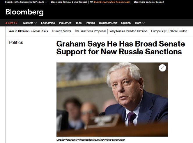 Законопроєкт про «нищівні» нові санкції проти рф у Сенаті США підтримують 72 конгресмени