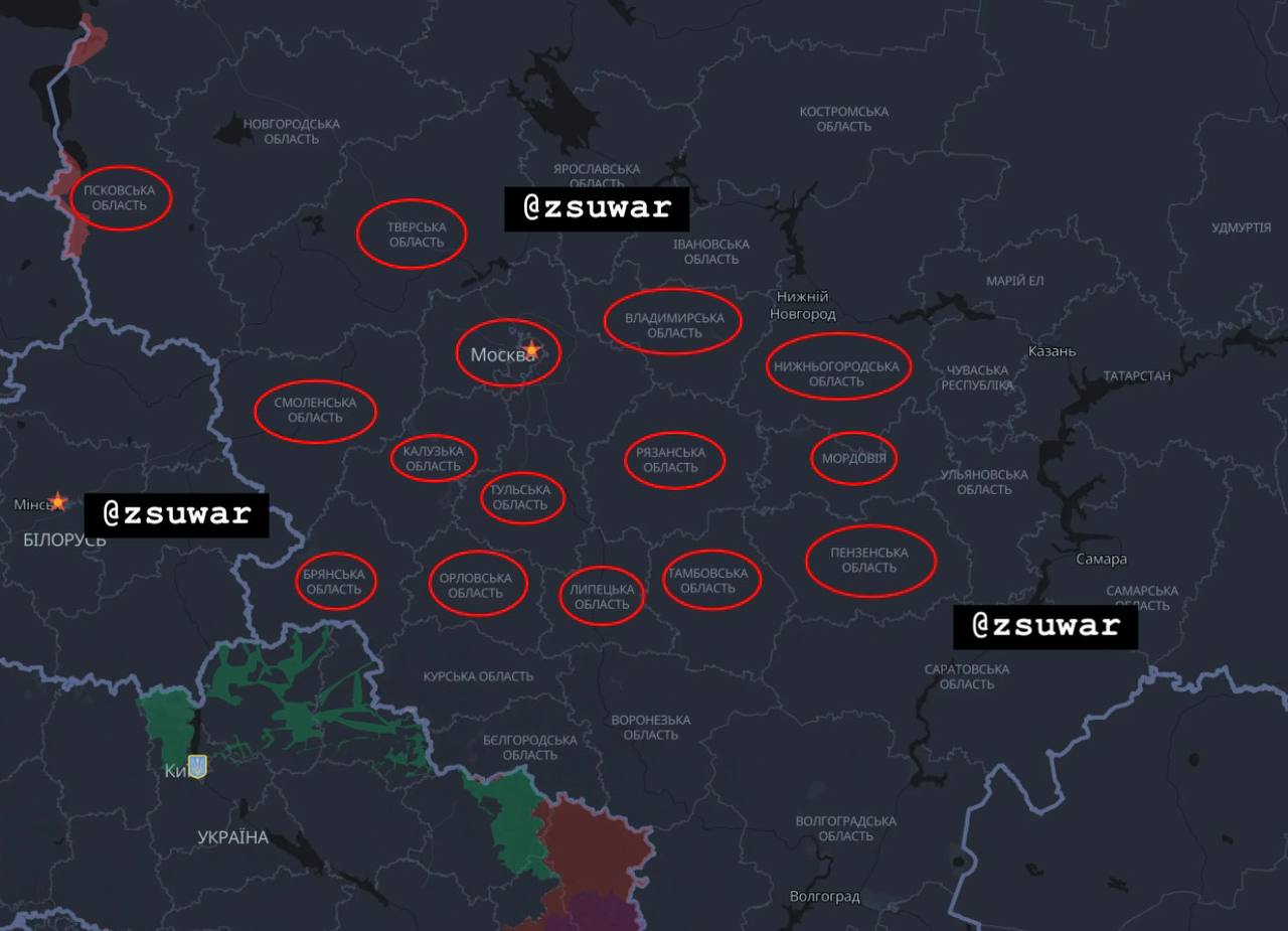 Этой ночью многие регионы рф затревожились, в москве ПВО ударила по дому