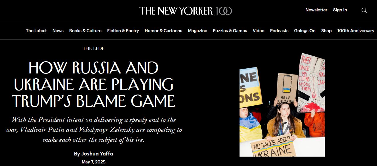 Як Київ та Москва змагаються за увагу Трампа. Огляд матеріалів іноземних медіа 7 травня Як Київ та Москва змагаються за увагу Трампа. Огляд матеріалів іноземних медіа 7 травня