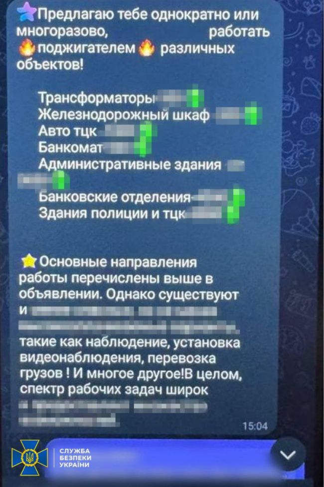 СБУ та Нацполіція затримали ще 5-х підпалювачів, один з яких на замовлення рф намагався знищити синагогу у Кривому Розі