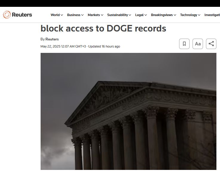 Адміністрація Трампа просить Верховний суд США заблокувати доступ до документів DOGE