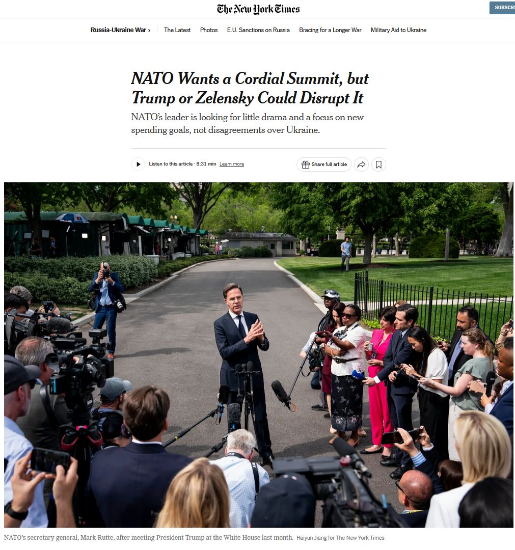 Генсек НАТО хоче, щоб щорічний саміт альянсу, який відбудеться наступного місяця, був коротким і безконфліктним