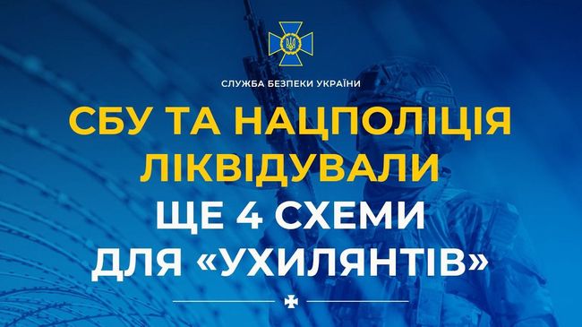 СБУ та Нацполіція ліквідували ще 4 схеми для «ухилянтів»