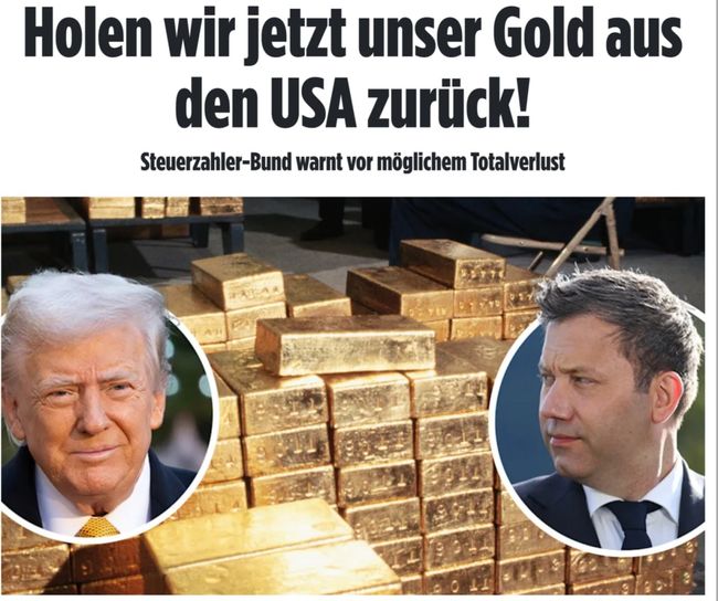 У Німеччині запропонували вивезти золотий запас зі США у відповідь на торговельну війну Трампа — Bild
