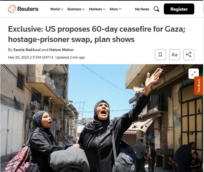 США пропонують 60-денне припинення вогню в секторі Гази та обмін заручниками