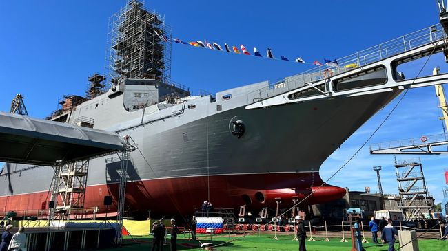 В россии спустили на воду очередной дефективный БДК проекта 11711 «Владимир Андреев»