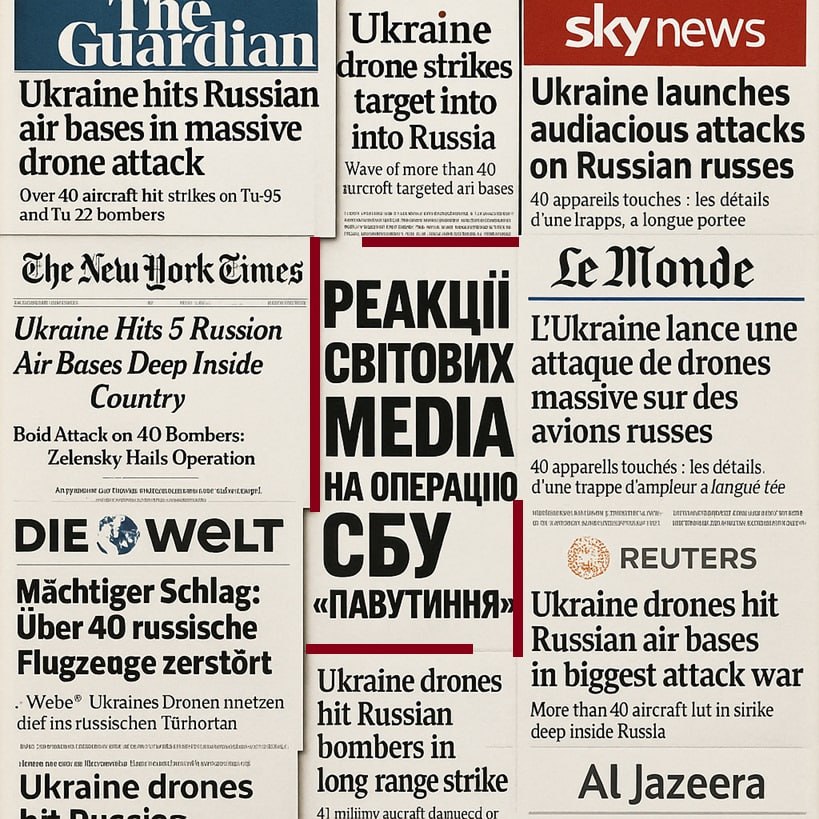 Спецоперація «Павутиння» отримала широкий резонанс у провідних світових медіа