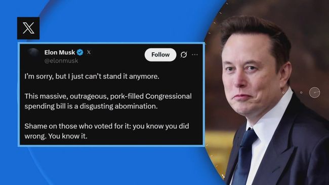 Огидна мерзота: Ілон Маск знову розкритикував Один Великий Прекрасний Закон Трампа про податки та асигнування