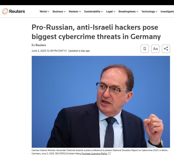 Найбільшу кіберзагрозу для Німеччини становлять проросійські та антиізраїльські хакери – звіт Найбільшу кіберзагрозу для Німеччини становлять проросійські та антиізраїльські хакери – звіт