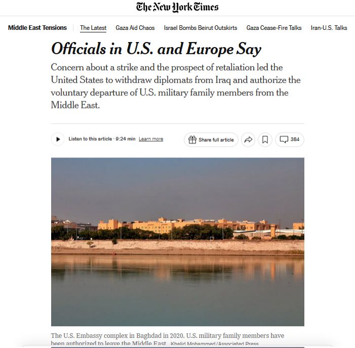 За даними американських і європейських посадовців, Ізраїль, ймовірно, готується найближчим часом завдати удару по Ірану