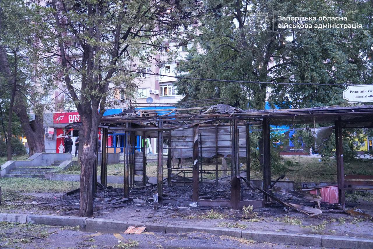 Запоріжжя атакували 14 ворожих Шахедів Запоріжжя атакували 14 ворожих Шахедів