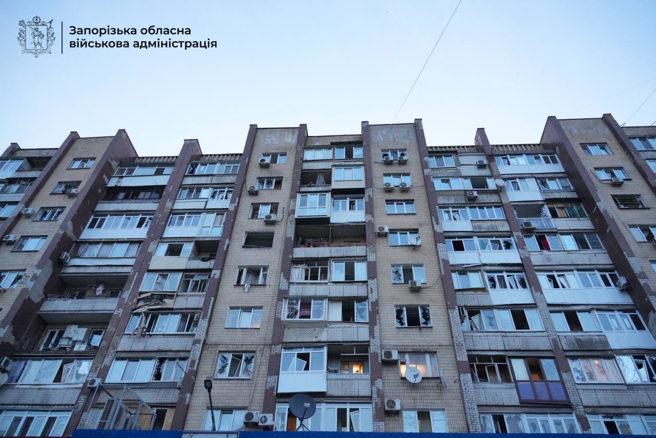 Запоріжжя атакували 14 ворожих Шахедів Запоріжжя атакували 14 ворожих Шахедів