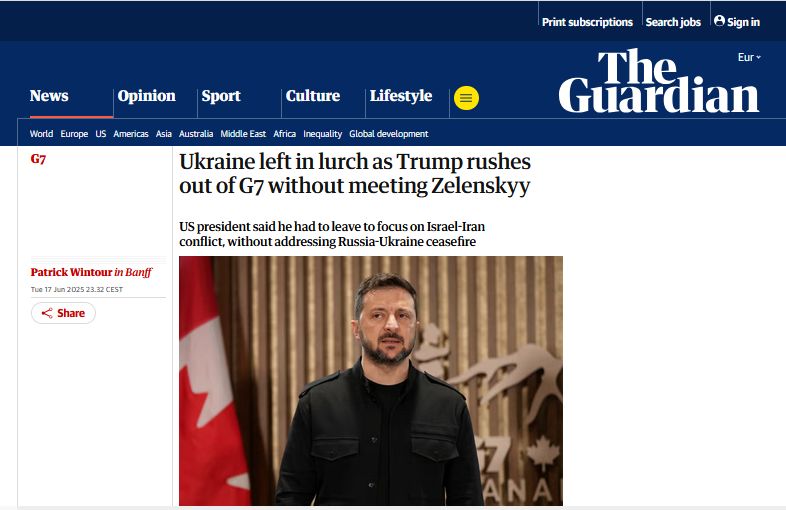 Українські дипломати відчувають розчарування через відмову президента США зробити Україну пріоритетом в рамках саміту G7 Українські дипломати відчувають розчарування через відмову президента США зробити Україну пріоритетом в рамках саміту G7