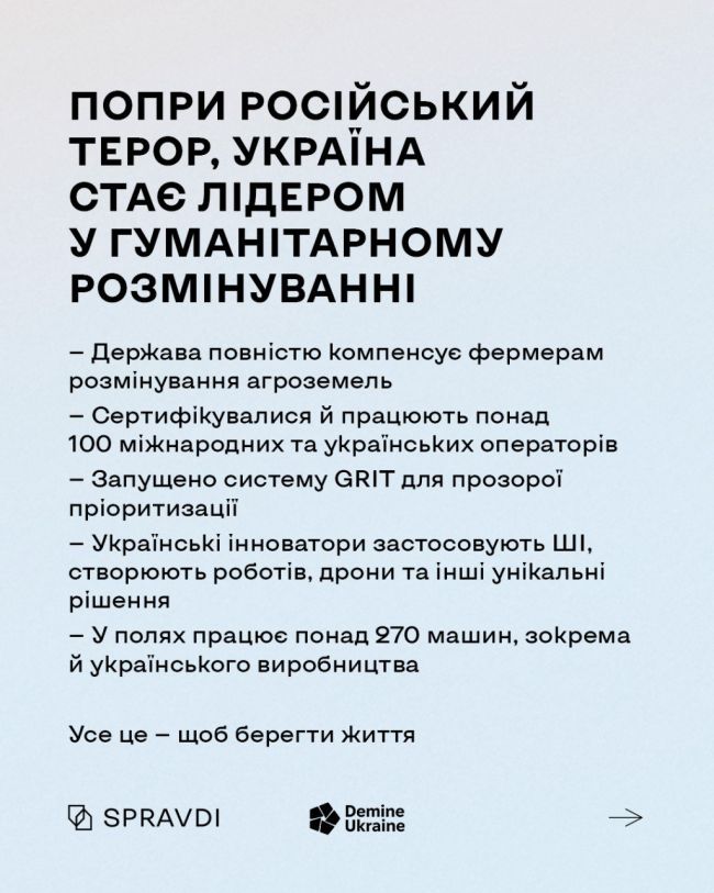 174 тисячі км² замінованої землі: як Україна повертає до життя свої території 174 тисячі км² замінованої землі: як Україна повертає до життя свої території