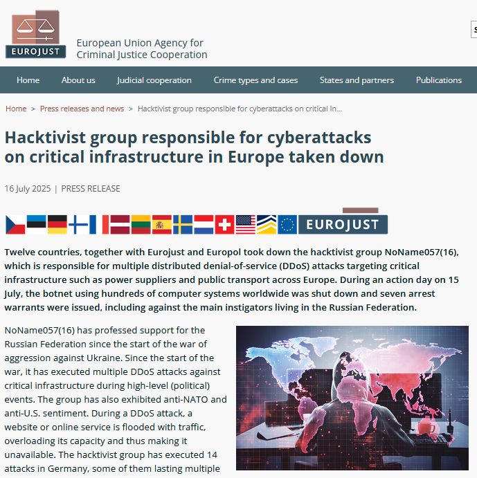 У ЄС заявили про ліквідацію хакерської групи, повязаної з росією