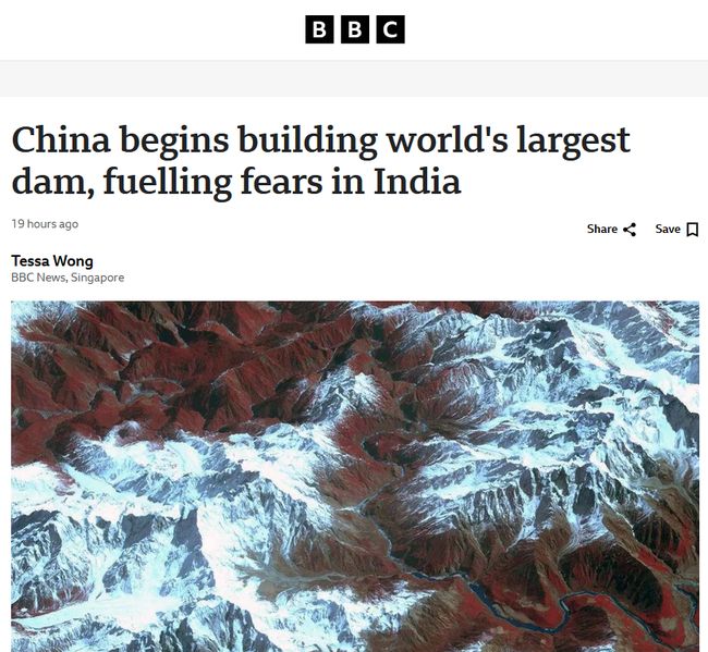 Китай у суботу почав будувати найбільшу у світі дамбу