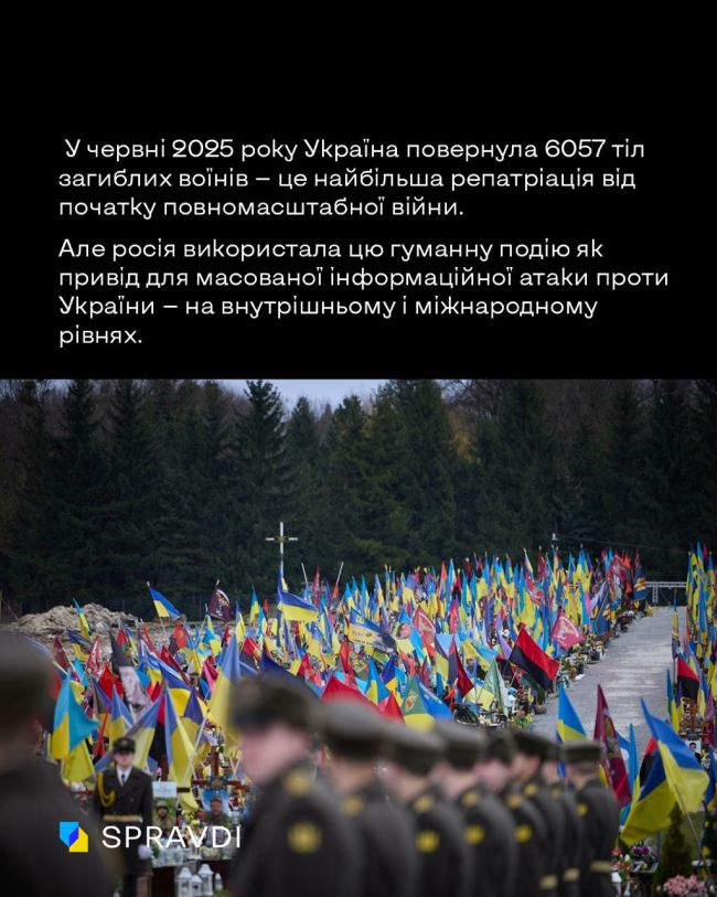 Масована інформаційна атака рф: як кремль паразитує на темі репатріації загиблих Масована інформаційна атака рф: як кремль паразитує на темі репатріації загиблих