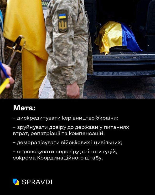 Масована інформаційна атака рф: як кремль паразитує на темі репатріації загиблих Масована інформаційна атака рф: як кремль паразитує на темі репатріації загиблих