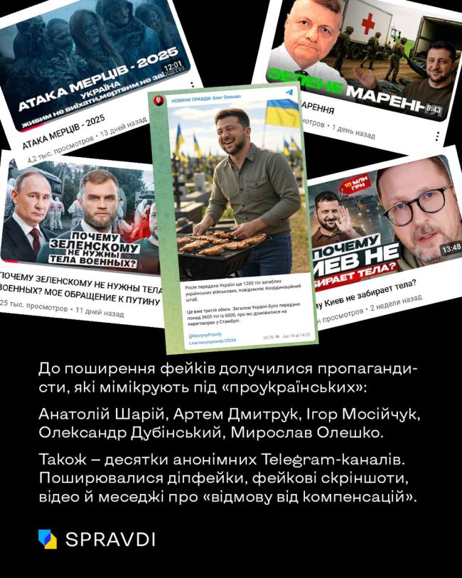 Масована інформаційна атака рф: як кремль паразитує на темі репатріації загиблих Масована інформаційна атака рф: як кремль паразитує на темі репатріації загиблих