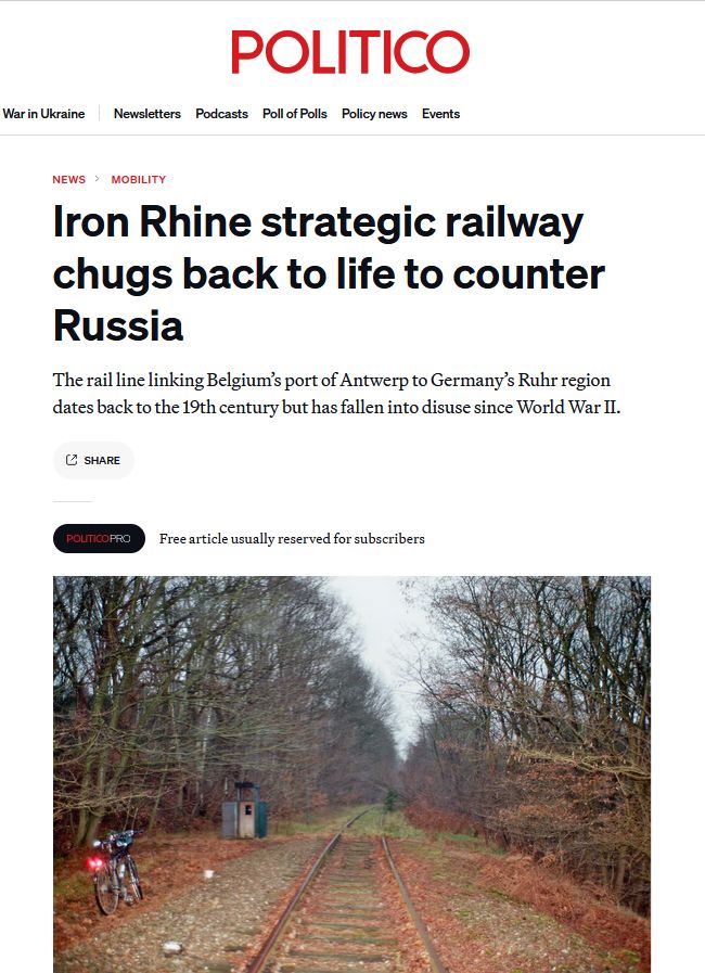 Європа обговорює відновлення залізничної гілки «Залізний Рейн», яку не використовували понад 30 років