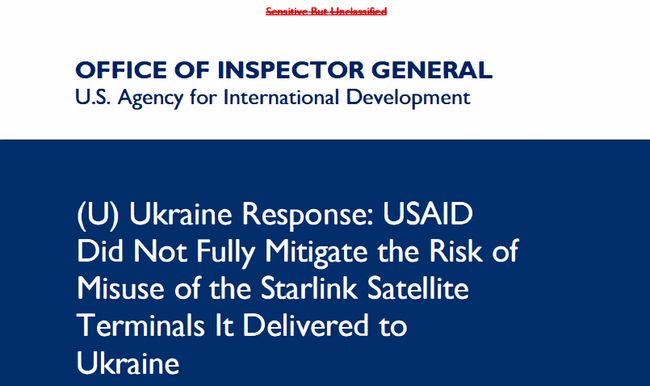 USAID не стежило за терміналами Starlink в Україні