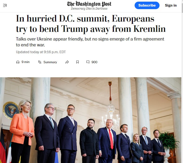 Зустріч Трампа і Зеленського на перших шпальтах ТОП-видань — лідери виглядали ближчими, ніж коли-небудь Зустріч Трампа і Зеленського на перших шпальтах ТОП-видань — лідери виглядали ближчими, ніж коли-небудь