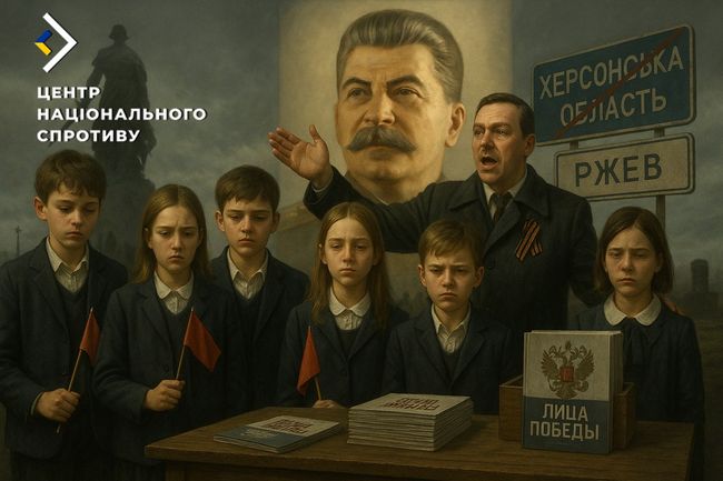 кремль вчить українських дітей любити сталіна