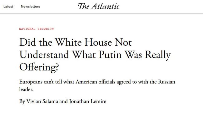 Невже Білий дім не зрозумів, що насправді пропонував путін?