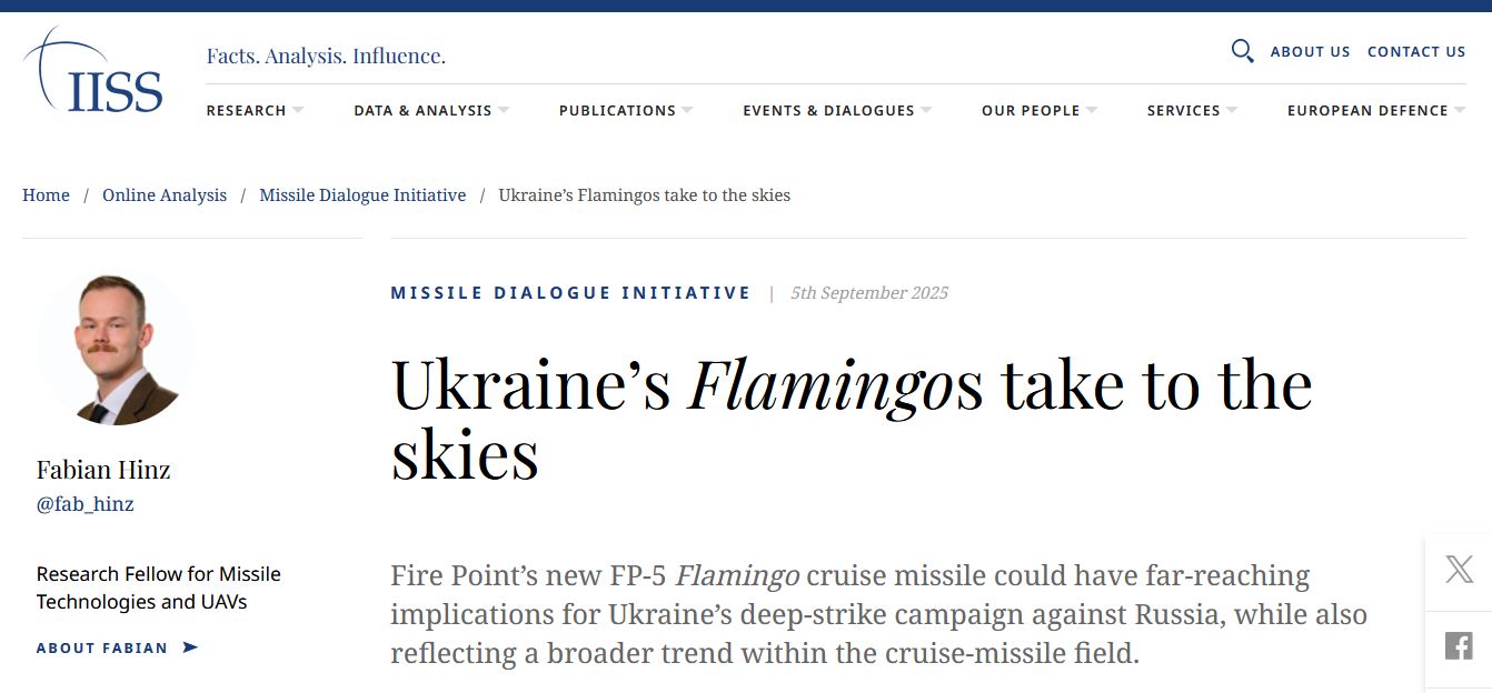 Flamingo належить до найбільших і найдалекобійніших систем крилатих ракет