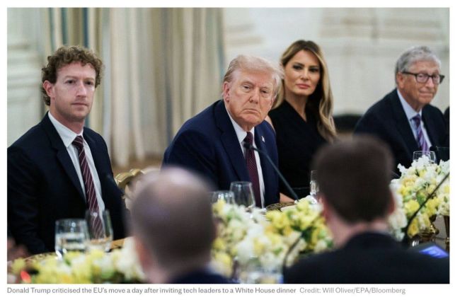 Сімʼя Трампів провела закриту вечерю з найбагатшими людьми США