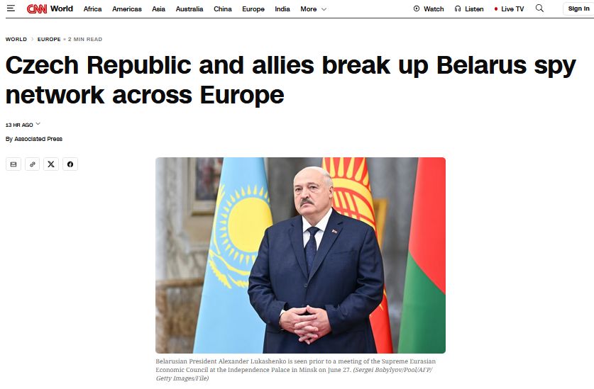 Румунія, Угорщина і Чехія викрили білоруську мережу шпигунів, яка діяла по всій Європі