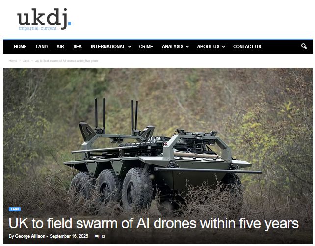 Великобритания внедряет искусственный интеллект в вооруженные силы