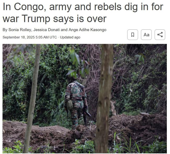 Війна між Конго та Руандою, яку закінчив Трамп, може продовжитися з новою силою — Reuters