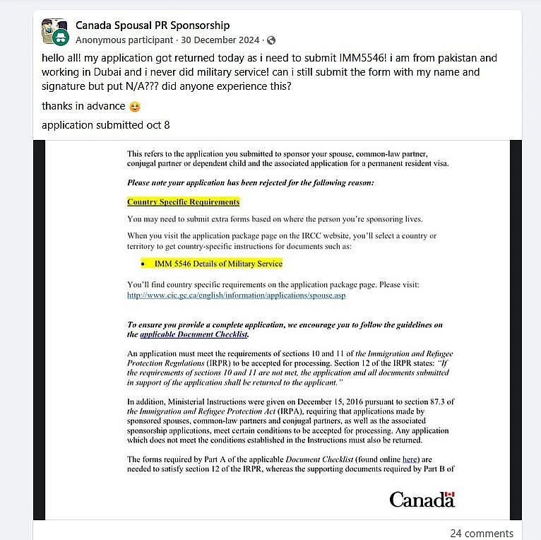 Чи справді у Канаді почали вимагати в українців документи про звільнення від військової служби