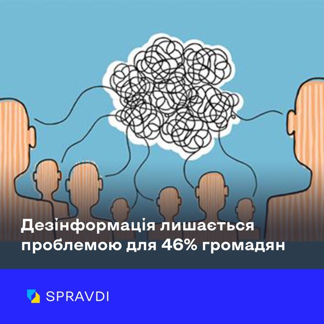 Майже половина українців вважають дезінформацію серйозною проблемою Майже половина українців вважають дезінформацію серйозною проблемою