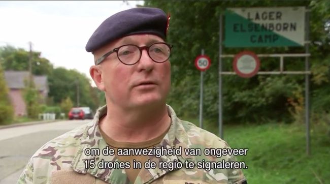 В ночь на 3 октября детекторы засекли 15 дронов над военной базой в Эльзенборне, Бельгия