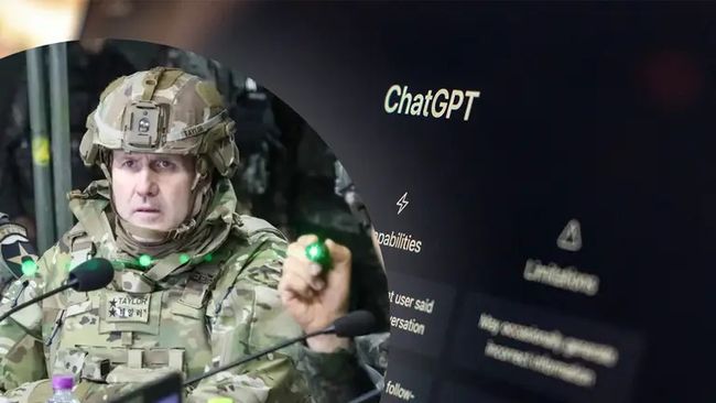 Один з керівників армії США каже, що дозволяє ChatGPT приймати військові рішення