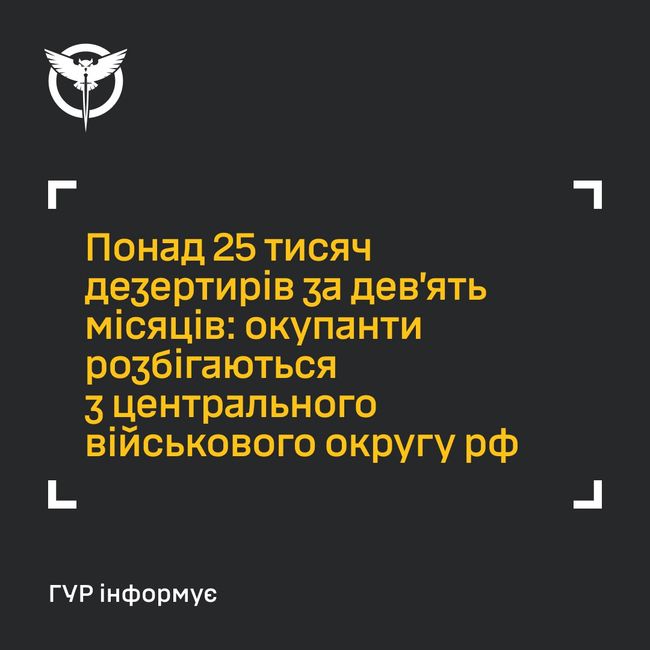 Понад 25 тисяч дезертирів за дев’ять місяців: окупанти розбігаються з Центрального військового округу рф
