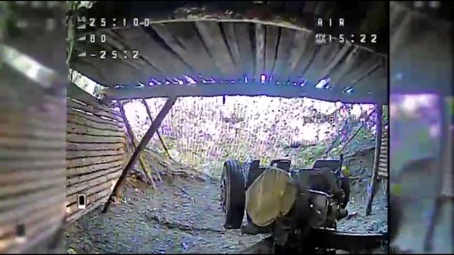 Тихий візит fpv - і у ворога немає гармати (ВІДЕО)