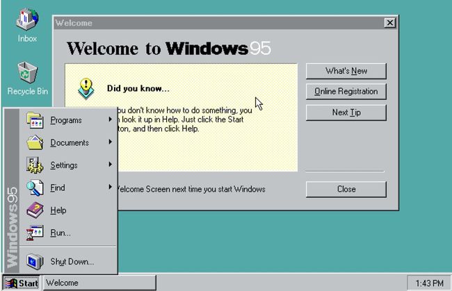 Повністю робоча Windows 95 тепер доступна і у браузері
