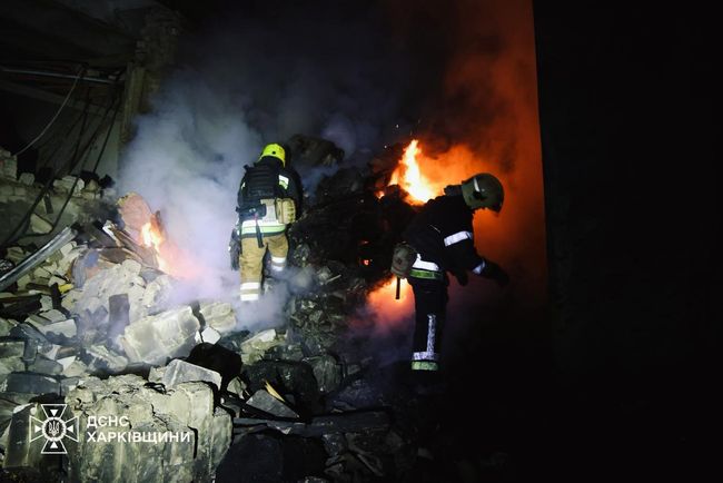 Харківщина: внаслідок нічної масованої атаки російських БпЛА виникли масштабні пожежі
