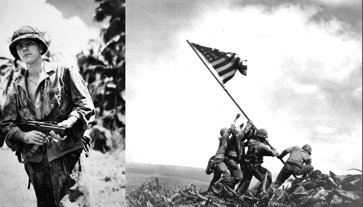 На фотографії «Підняття прапора на Іодзіма» - українець