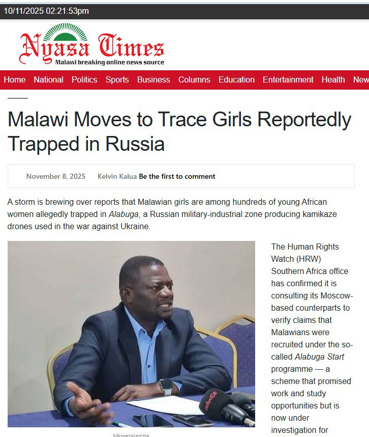 В российской «Алабуге» обнаружили принудительный труд малавиек на производстве дронов «Шахед» — Nyasa Times