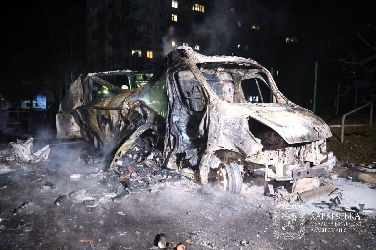 Наслідки нічної масованої атаки Харкова (ФОТО)